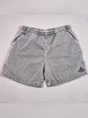 Crazy Shirts Hawaii Shorts Men's Size M Gray Crater Dyed Elastic Waist Cotton **